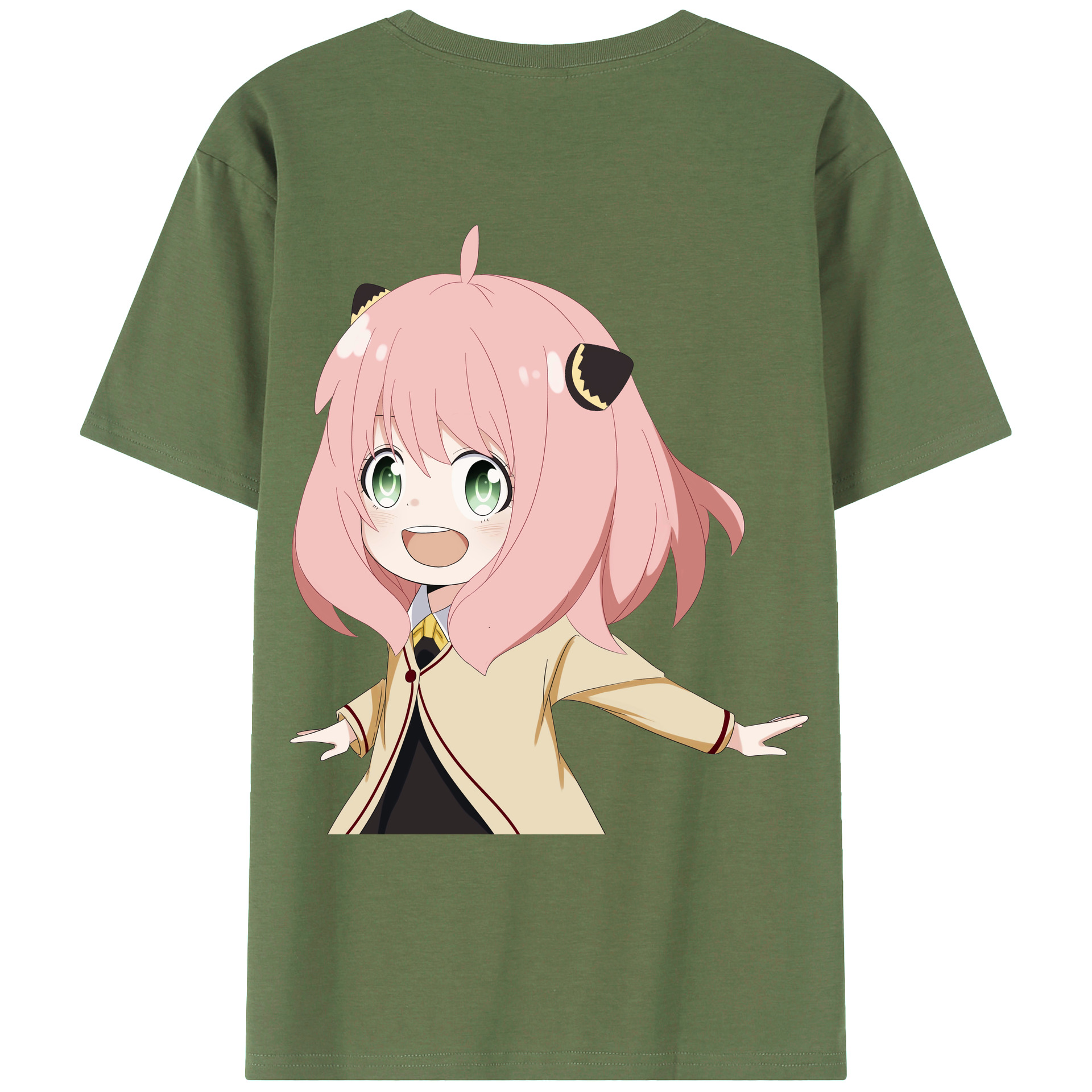 （画像用） SPY×FAMILY间谍家家酒 綿100％ メンズ半袖Tシャツ（バックプリント） 通気性